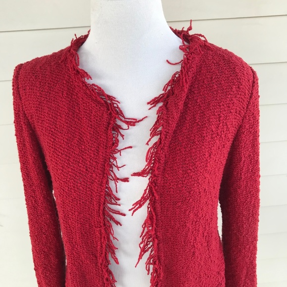 IRO Red Fringed Blazer - Picture 6 of 9
